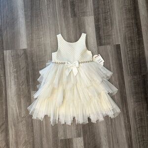 American Princess Cream Layered Tulle Dress